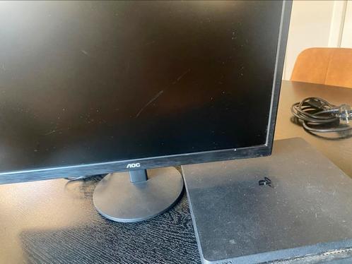 Playstation 4 Slim 500gb met controller + AOC Monitor 60Hz, Spelcomputers en Games, Spelcomputers | Sony PlayStation 4, Gebruikt