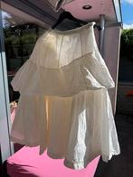 Witte gelaagde petticoat, Kleding | Dames, Jurken, Maat 38/40 (M), Wit, Ophalen of Verzenden, Knielengte