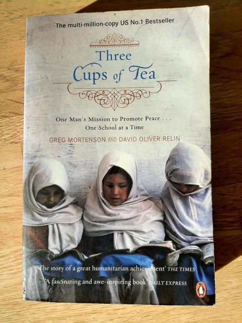 3 Cups Of Tea - Greg Mortenson & David Oliver Relin ENGLISH, Boeken, Biografieën, Gelezen, Overige, Ophalen of Verzenden