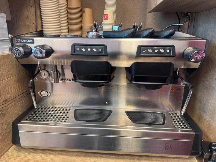 Barista espresso machine INCL koffiemolen RANCILIO, Witgoed en Apparatuur, Koffiezetapparaten, Zo goed als nieuw, Koffiebonen