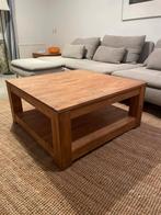 Massief houten salontafel, Huis en Inrichting, Tafels | Salontafels, Ophalen, 100 tot 150 cm, 50 tot 100 cm, Minder dan 50 cm