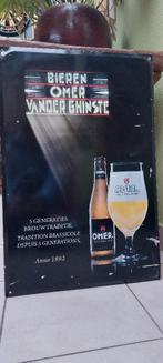 Groot reclamebord Omer Vanderghinste bier (60 x 40 cm), Verzamelen, Ophalen of Verzenden, Zo goed als nieuw, Reclamebord, Plaat of Schild