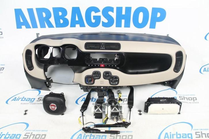 Airbag set - Dashboard beige Fiat Panda (2012-heden), Auto-onderdelen, Dashboard en Schakelaars