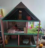 Barbie/ poppenhuis met meubels, Kinderen en Baby's, Speelgoed | Poppenhuizen, Ophalen, Zo goed als nieuw, Poppenhuis