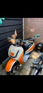 benzhou, retroscooter, geel kenteken (zie omschrijving), Fietsen en Brommers, Scooters | Overige merken, Ophalen, Gebruikt, Maximaal 45 km/u
