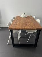 Eettafel in of exclusief stoelen, Huis en Inrichting, Tafels | Eettafels, Ophalen, 200 cm of meer, 50 tot 100 cm, Zo goed als nieuw