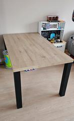 Eettafel 160x90 Melamine Hout Direct af te halen TEAB, Ophalen, Kunststof, Gebruikt, 50 tot 100 cm