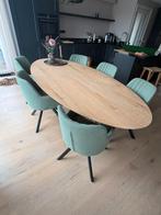 6x Design eetkamerstoel Meijer – Villa Nova stof, Ophalen, Tijdloos design, Gebruikt, Overige kleuren