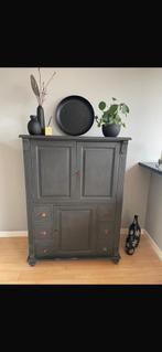 Geloogd grenenkast, Huis en Inrichting, Kasten | Wandmeubels, Ophalen, Met plank(en), 100 tot 150 cm, Zo goed als nieuw