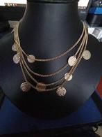 Gold/Silver plated - Muntjes Ketting, Sieraden, Tassen en Uiterlijk, Kettingen, Verzenden, Nieuw, Goud, Overige materialen