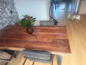 Boomstam Eettafel 200x100 beschikbaar voor biedingen
