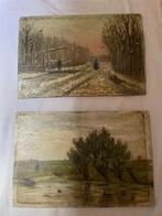 schilderijen op hout, Antiek en Kunst, Ophalen