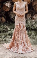 Roze jurk met kant maat xxs/xs, Kleding | Dames, Trouwkleding en Trouwaccessoires, Ophalen, Zo goed als nieuw, Roze, Trouwjurk