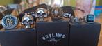 OUTLAWS Amsterdam oa  SKULL ringen,, Sieraden, Tassen en Uiterlijk, Broches, Nieuw, Overige materialen, Ophalen of Verzenden, Zilver