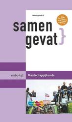 Samengevat vmbo-kgt - Maatschappijkunde, Boeken, Schoolboeken, Ophalen of Verzenden, Zo goed als nieuw, VMBO