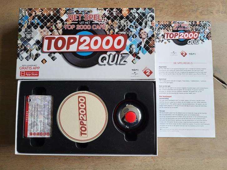 spel Top 2000 quiz, Hobby en Vrije tijd, Gezelschapsspellen | Bordspellen, Zo goed als nieuw, Een of twee spelers, Drie of vier spelers