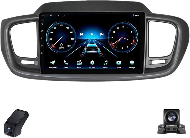 KIA SORENTO 2004–2018 CARPLAY & ANDROID NAVIGATIE – OEM LOOK, Auto diversen, Autoradio's, Nieuw, Ophalen of Verzenden