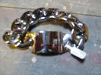 Schakel armband zwaar model nieuw vrouw, Ophalen of Verzenden, Nieuw, Zilver, Staal