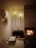 kasteel kandelaar zwart staal hoog 140 cm hotel chic, Zwart, Nieuw, Ophalen of Verzenden, Kandelaar