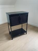Zwart metalen kastje, Huis en Inrichting, Kasten | Overige, Ophalen, Zo goed als nieuw