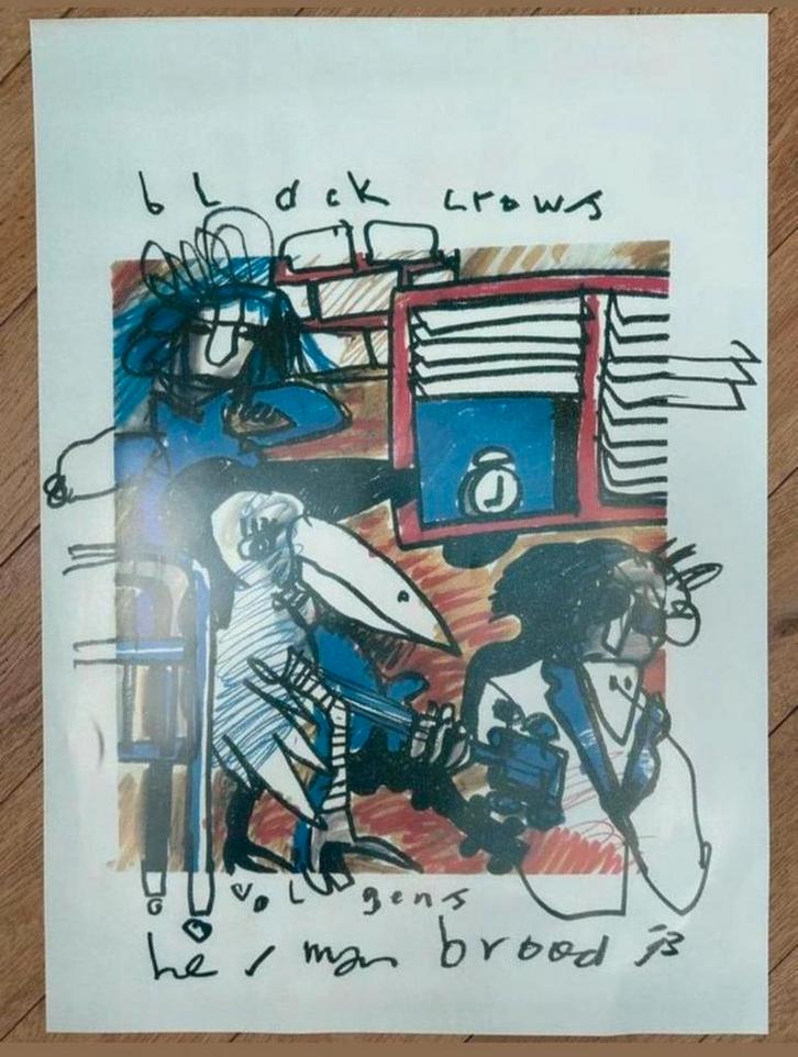 Herman Brood pop serie 4. Litho's 4 stuks, Antiek en Kunst, Kunst | Litho's en Zeefdrukken, Ophalen of Verzenden