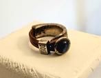 QOSS ring, Sieraden, Tassen en Uiterlijk, Ringen, Overige materialen, Blauw, Ophalen of Verzenden, Zo goed als nieuw