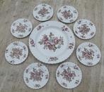 Johnson Brothers Devon Sprays Multicolor Gebak Stel + Bonbon, Huis en Inrichting, Keuken | Servies, Ophalen of Verzenden, Porselein