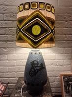 Vintage La Meuse keramieken vloerlamp met nieuwe kap, Gebruikt, 100 tot 150 cm, Vintage, Ophalen of Verzenden