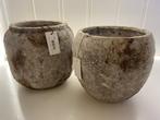 Set van 2 landelijke kruiken “Countryfield” Collection, Tuin en Terras, Rond, Nieuw, Aardewerk, Tuin