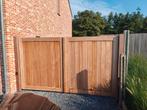 Te koop afzelia poort en poortje  op maat  mooie prijs!, Ophalen, Nieuw, 150 tot 200 cm, Hout
