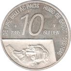 Zilveren 10 Gulden 1995 - Beatrix & Hugo de Groot, Postzegels en Munten, Munten | Nederland, Koningin Beatrix, Zilver, Ophalen of Verzenden