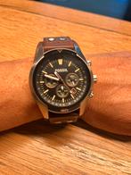 Fossil ch2891 heren horloge, Sieraden, Tassen en Uiterlijk, Horloges | Heren, Overige merken, Leer, Staal, Ophalen of Verzenden
