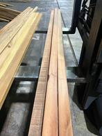 Hardhout-planken-regels-latten-rhombus-banklatten-25x60 mm, Tuin en Terras, Palen, Balken en Planken, Ophalen, Zo goed als nieuw