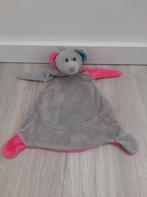 Knuffel knuffeldoekje toi Toys muis grijs roze K8264, Ophalen of Verzenden, Zo goed als nieuw, Overige typen