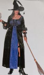 Gothic tovenaars jurk met blauwe/paarse details, Carnaval, Maat 46/48 (XL) of groter, Ophalen of Verzenden, Kleding