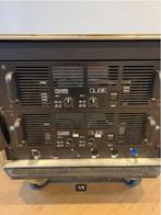 2x 3400 Watt Versterker Crest Renkus Heinz versterkerrack, Zo goed als nieuw, 120 watt of meer, Stereo, Ophalen