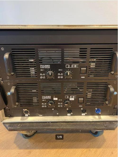 2x 3400 Watt Versterker Crest Renkus Heinz versterkerrack, Audio, Tv en Foto, Versterkers en Receivers, Zo goed als nieuw, Stereo