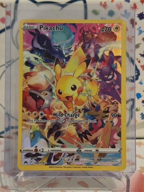 Pikachu 160 / 159 (Crown Zenith, CRZ 160), Hobby en Vrije tijd, Verzamelkaartspellen | Pokémon, Zo goed als nieuw, Losse kaart