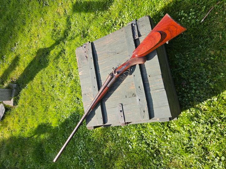 Antiek toplever jachtgeweer geweer, Antiek en Kunst, Antiek | Overige Antiek, Ophalen of Verzenden