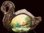 Zwaan vaas of schaal van h. Bequet quaregnon belgium, Antiek en Kunst, Ophalen