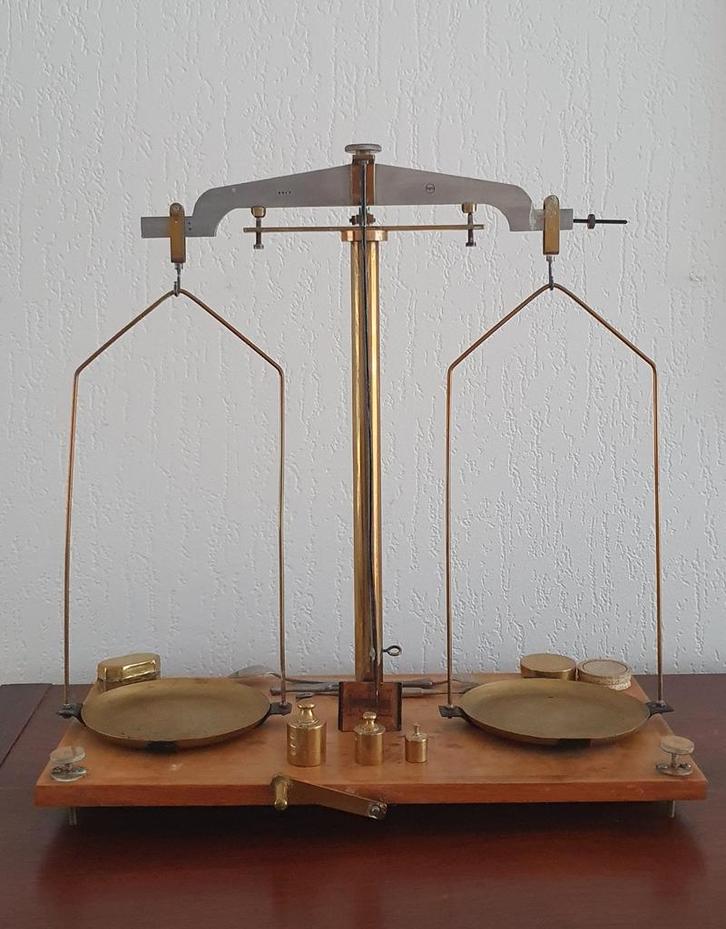 Analytische Balans - Apothekersweegschaal en extra artikelen, Antiek en Kunst, Antiek | Gereedschap en Instrumenten, Ophalen