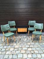16 vintage groene stoelen / retro stoelen, Huis en Inrichting, Stoelen, Ophalen, Gebruikt, Overige kleuren, Hout