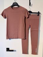 HEMA - Sport Set Lichtbruin | Maat S/M, Kleding | Dames, Sportkleding, Bruin, Ophalen of Verzenden, Maat 36 (S), Fitness of Aerobics