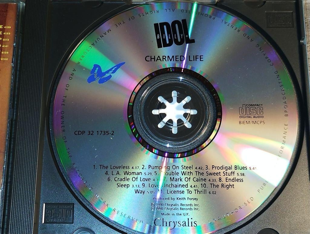 Billy Idol - Charmed Life, Ophalen of Verzenden, Zo goed als nieuw, Poprock