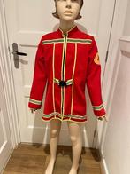 verkleedkleren: Brandweer jurkje met helm maat 140, Kinderen en Baby's, Carnavalskleding en Verkleedspullen, Ophalen of Verzenden
