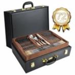 Royalty Line bestekset in koffer 72-delig Old Dutch Gold, Verzenden, Nieuw, Rvs of Chroom, Bestekset