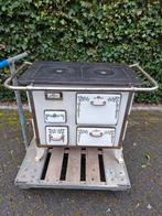 Antieke kachel emaille., Ophalen of Verzenden, Gebruikt, Hout, Houtkachel