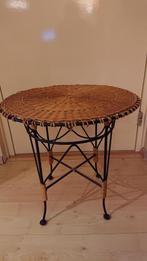Bijzettafel, Huis en Inrichting, Tafels | Bijzettafels, Overige materialen, Minder dan 55 cm, Gebruikt, Rond