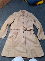 Vintage leren retro jas 36 38, Ophalen of Verzenden, Zo goed als nieuw, Maat 36 (S)