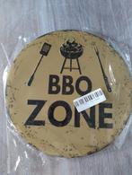 BBQ Zone Metalen Plaat (Bord Muur Decor Barbecue Retro), Verzenden, Nieuw